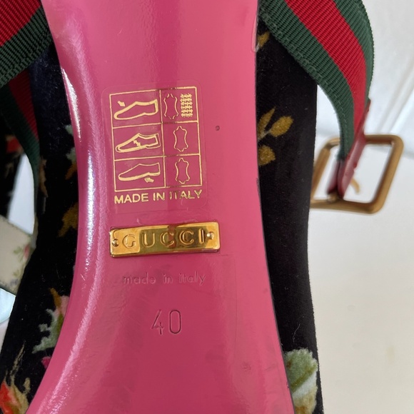 GUCCI Sylvie Pointy Toe Mary Jane Pump (Women) Size 40 Great Condition Worn Once - Picture 16 of 16